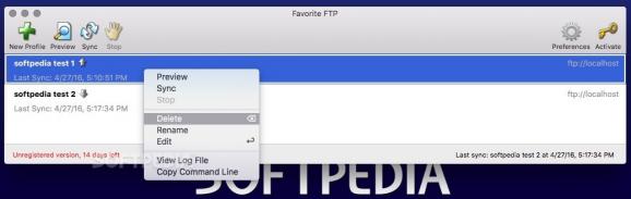 Favorite FTP screenshot