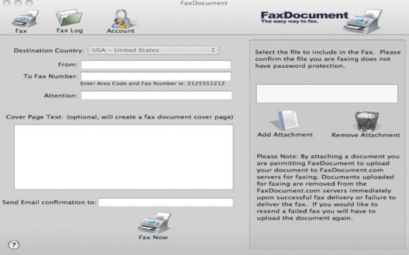 FaxDocument screenshot