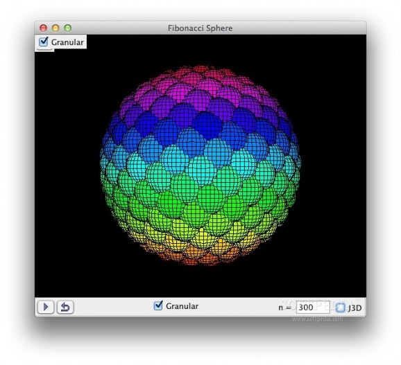 Fibonacci Sphere Model screenshot