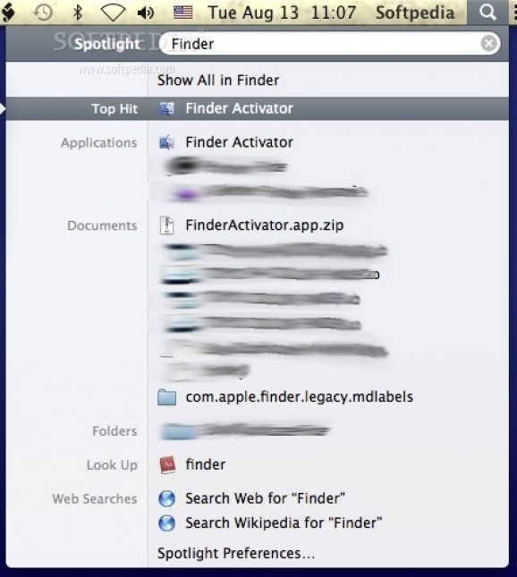 Finder Activator screenshot