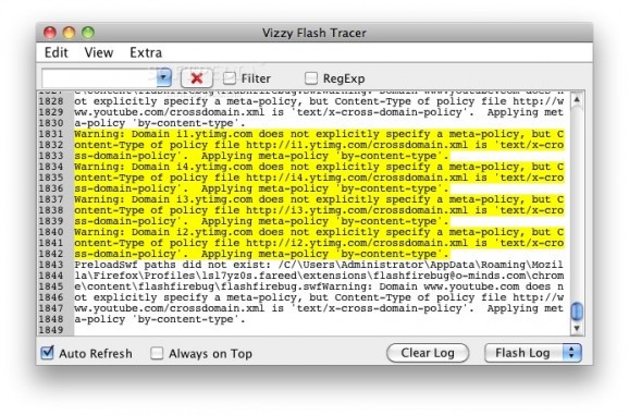 Vizzy-Flash Tracer screenshot