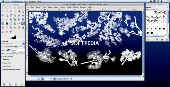 Floral GIMP Brushes screenshot