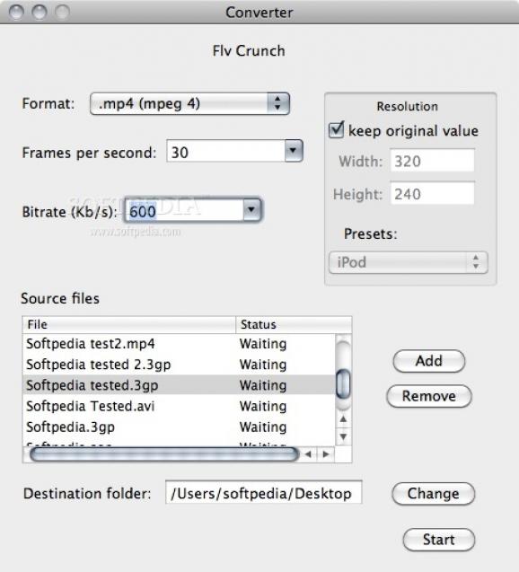 Flv Crunch screenshot