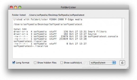 FolderLister screenshot