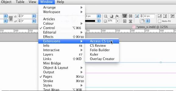 Folio Producer tools for InDesign screenshot
