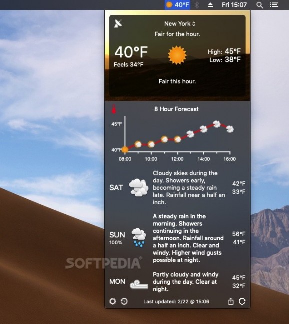 Forecast Bar screenshot