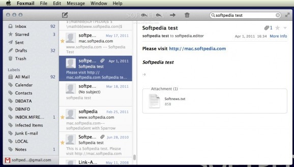Foxmail screenshot
