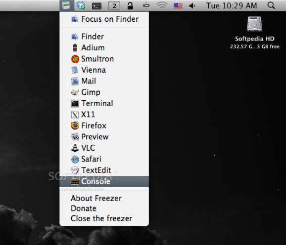 Freezer screenshot