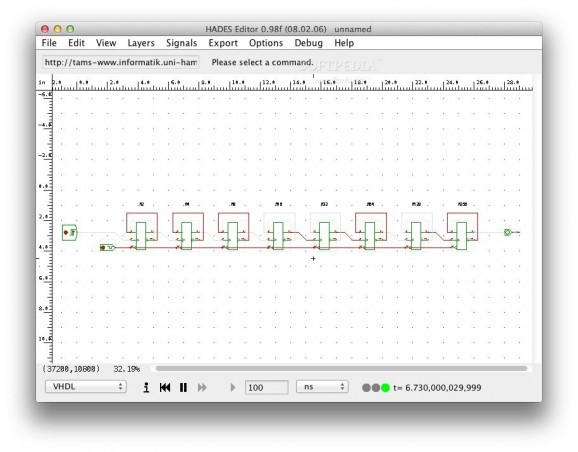 Frequency Divider (D flipflops) screenshot