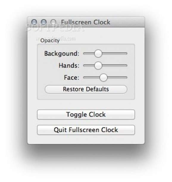 Fullscreen Clock screenshot