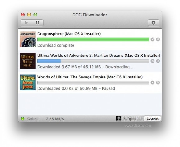 GOG Downloader screenshot