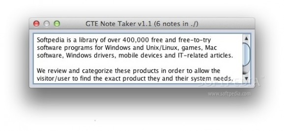 GTE Note Taker screenshot