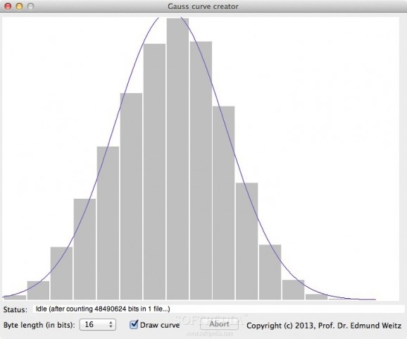 Gauss curve creator screenshot