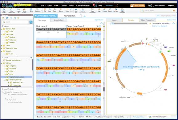 GenomeCompiler screenshot