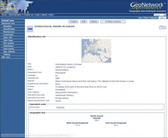 GeoNetwork screenshot