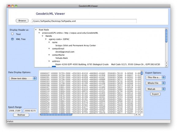 GeodeticML Viewer screenshot