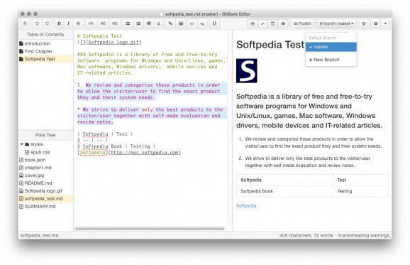 GitBook Editor screenshot