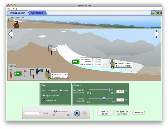 Glaciers screenshot