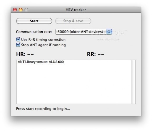 HRV tracker screenshot