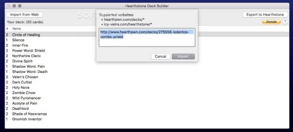 HSDeckBuilder screenshot