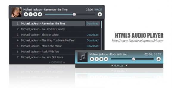 HTML5 Audio Player screenshot