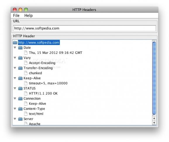 HTTPHeader screenshot
