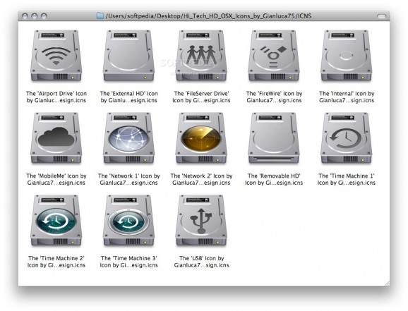 Hi-Tech HD OS X Icons screenshot