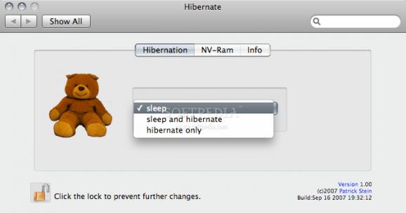 Hibernate screenshot