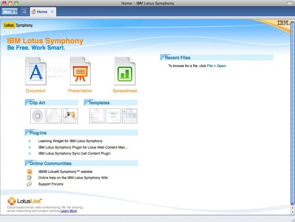 IBM Lotus Symphony screenshot