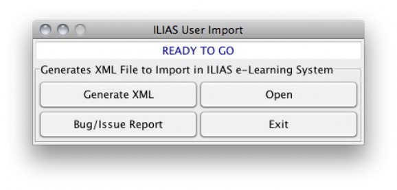 ILIAS User Import screenshot