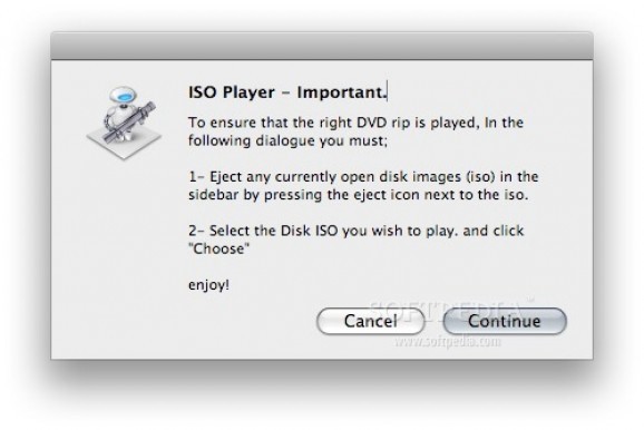 ISO Player screenshot