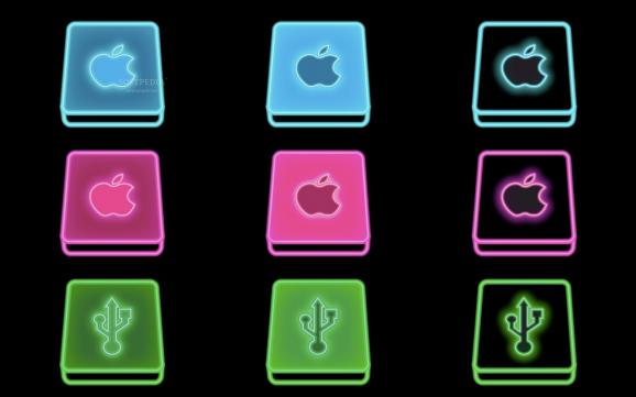 Iconos Mac Neon screenshot