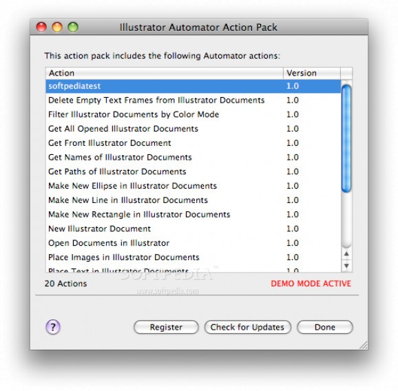 Illustrator Automator Action Pack screenshot