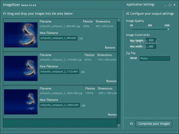 ImageSizer screenshot
