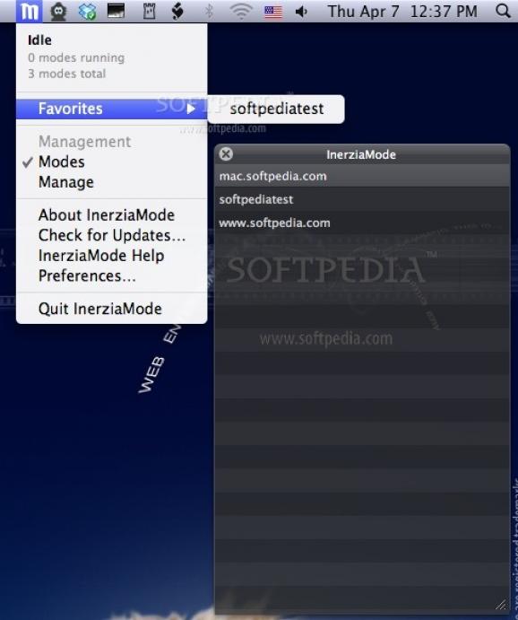 InerziaMode screenshot