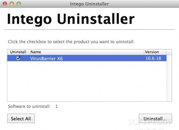 Intego Uninstaller screenshot