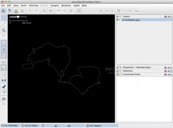 Java OpenStreetMap Editor (JOSM) screenshot