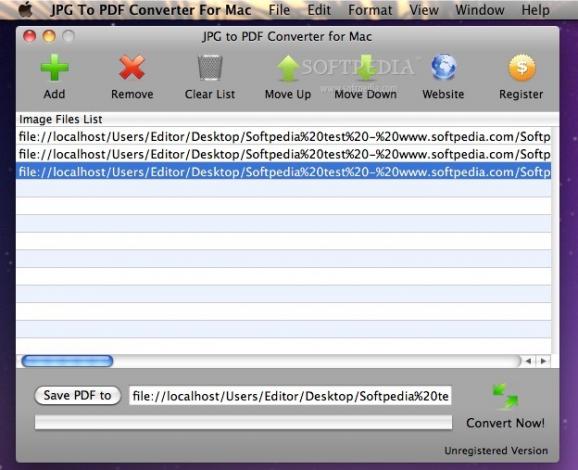 JPG To PDF Converter For Mac screenshot