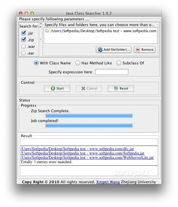 Java Class Searcher screenshot
