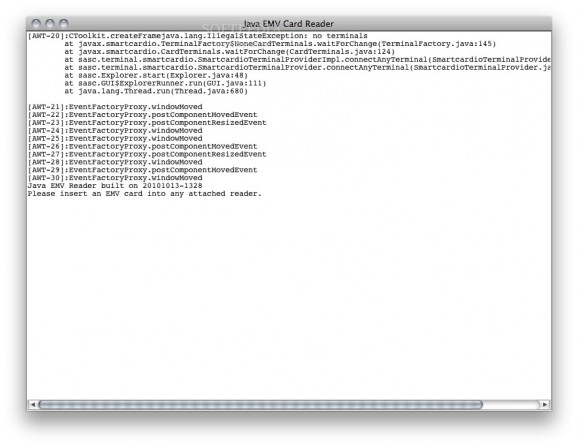 Java EMV Reader screenshot