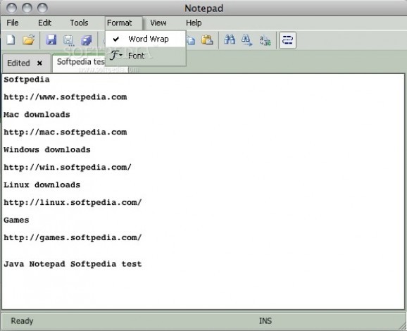 Java NotePad screenshot