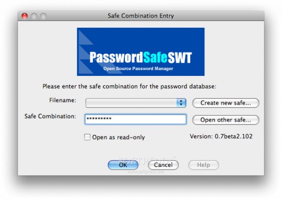 Java PasswordSafe screenshot