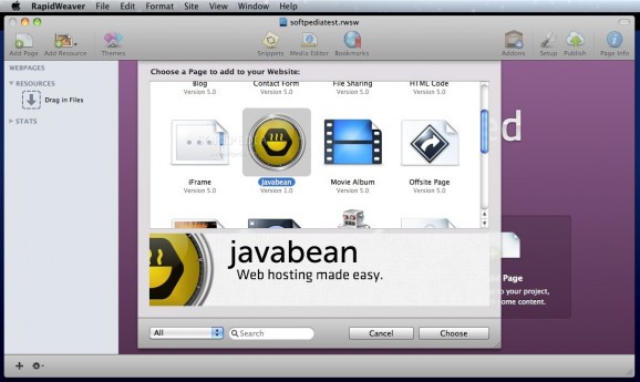 Javabean screenshot