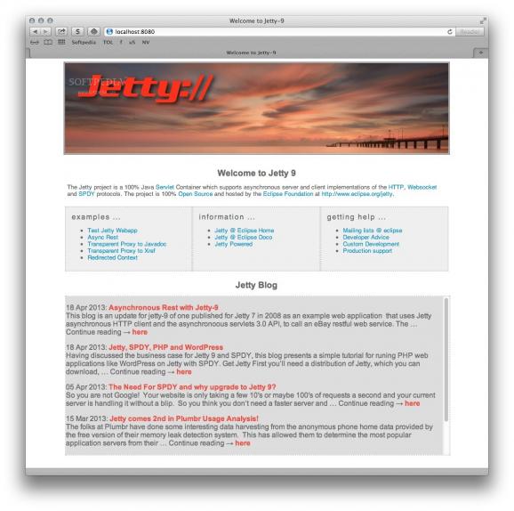 Jetty screenshot