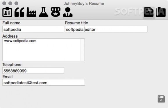 JohnnyBoy's Resume! screenshot