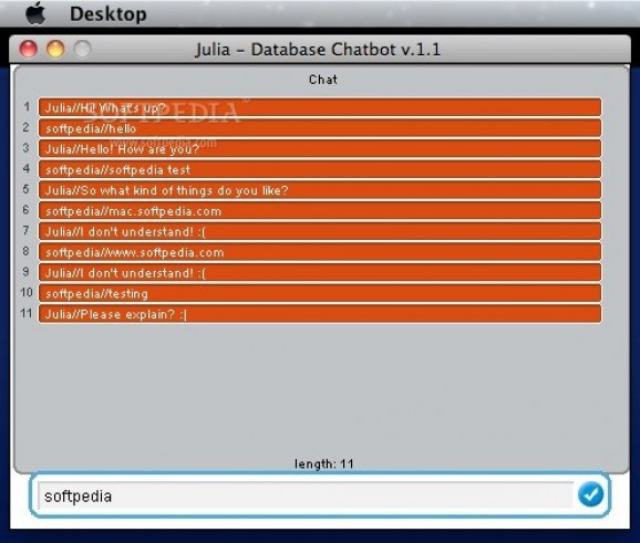 Julia - Database Chatbot screenshot