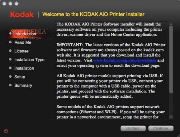 KODAK AiO Printer Software screenshot