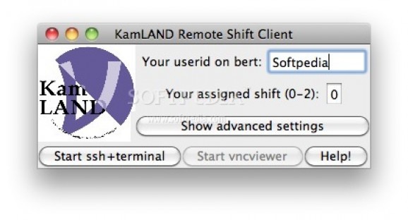 KamLAND Remote Shift screenshot