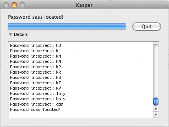 Kasper screenshot