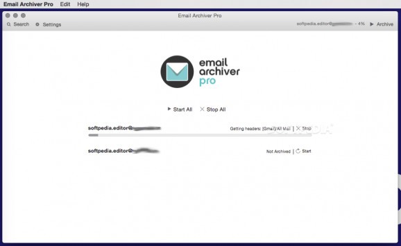 Email Archiver Pro screenshot